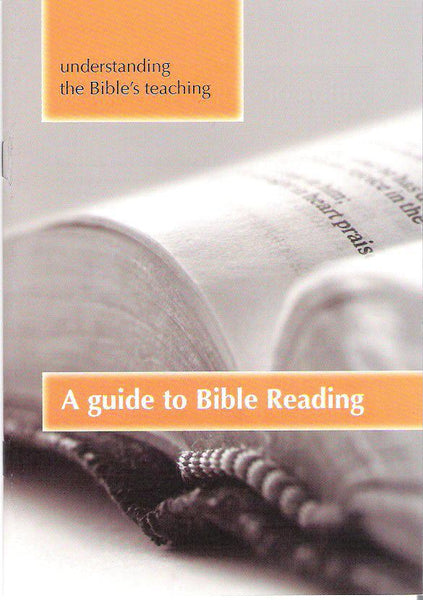 A guide to Bible reading