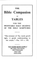 Bible Companion - Booklet